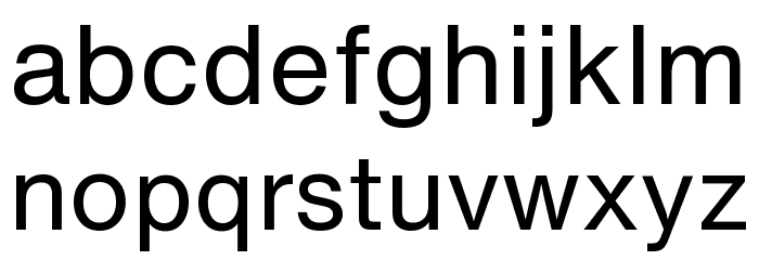 HelveticaNowText-Regular Font LOWERCASE