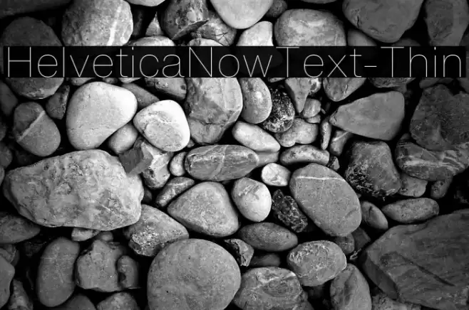 HelveticaNowText-Thin フォント examples