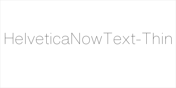 HelveticaNowText-Thin Logo