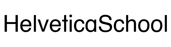 HelveticaSchool  Frei Schriftart Herunterladen