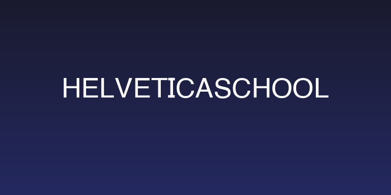 HelveticaSchool Social Header