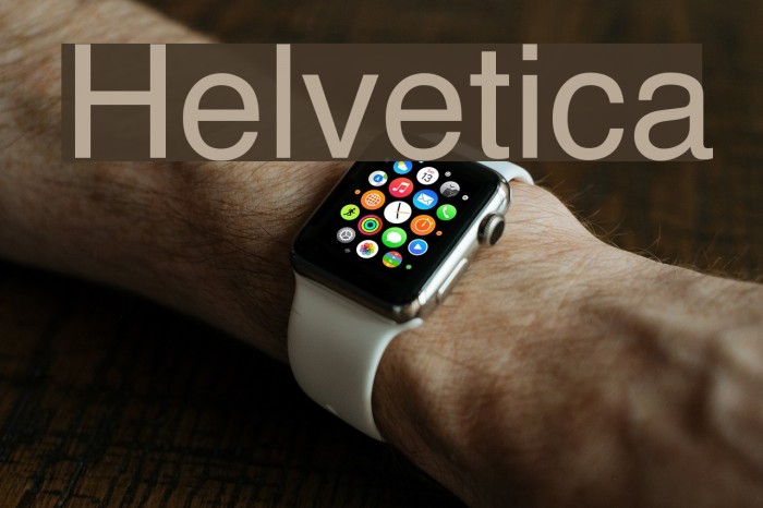 Helvetica Example 2