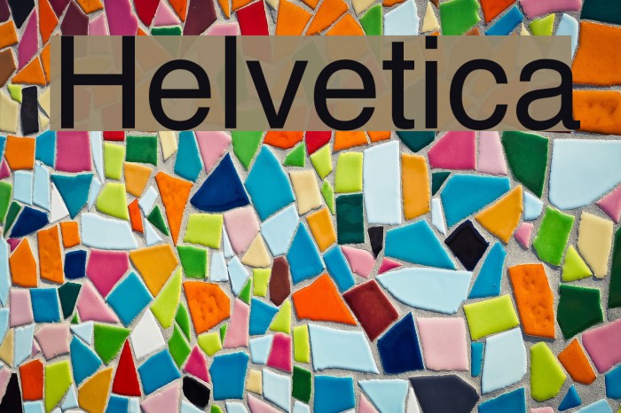 Helvetica Example 3