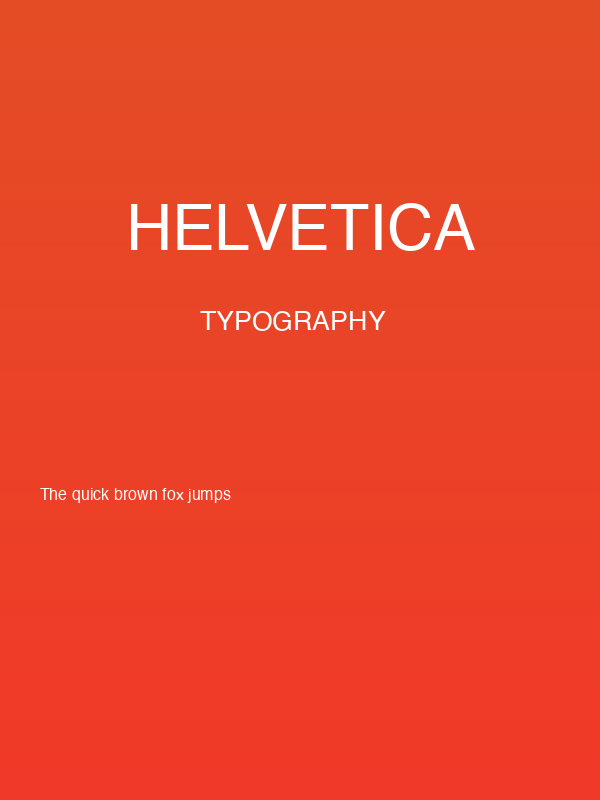 Helvetica Poster