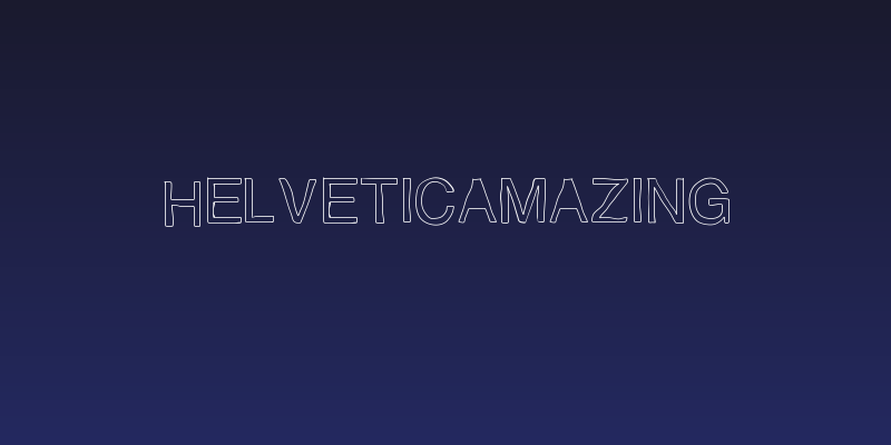 Helveticamazing Social Header