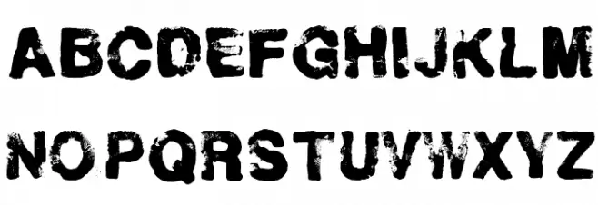 Helveticrap Schriftart Groß