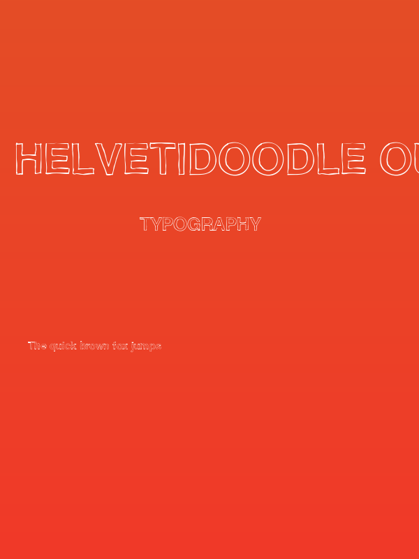 Helvetidoodle Outlines by Ed T Poster