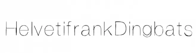 HelvetifrankDingbats  フリーフォントのダウンロード