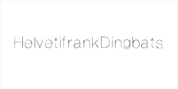 HelvetifrankDingbats Logo