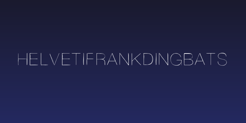 HelvetifrankDingbats Social Header