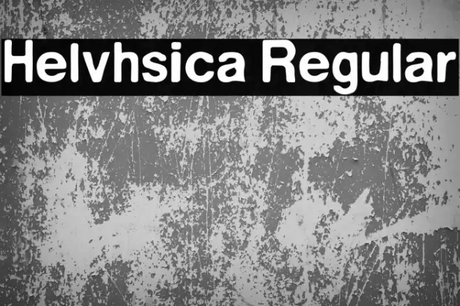 Helvhsica Regular Font examples