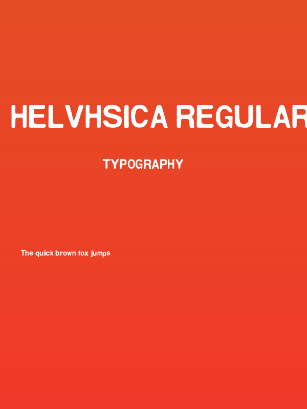 Helvhsica Regular Poster