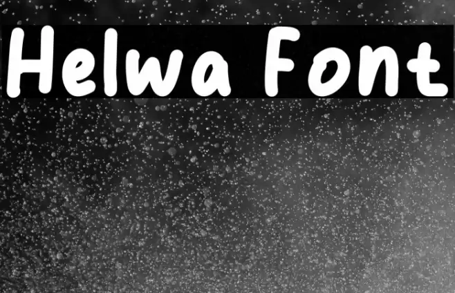 Helwa Schriftart examples
