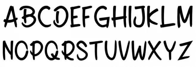 Helynovia フォント 大文字