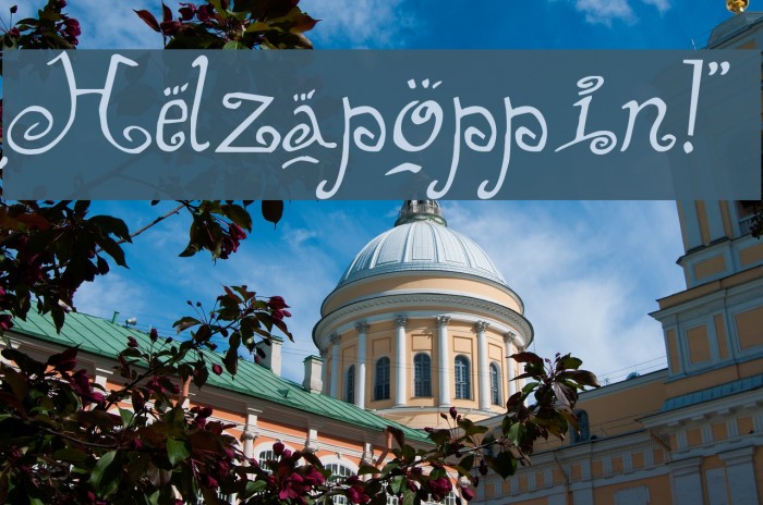 Helzapoppin!` Font examples