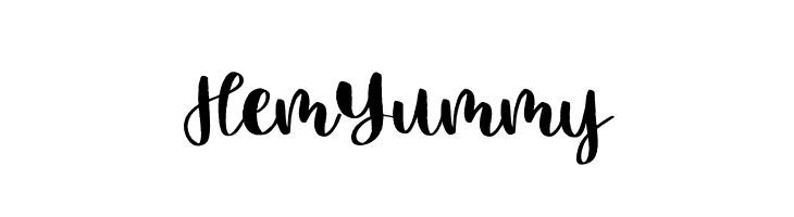 Hem Yummy  フリーフォントのダウンロード