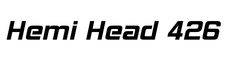 Hemi Head 426 Font