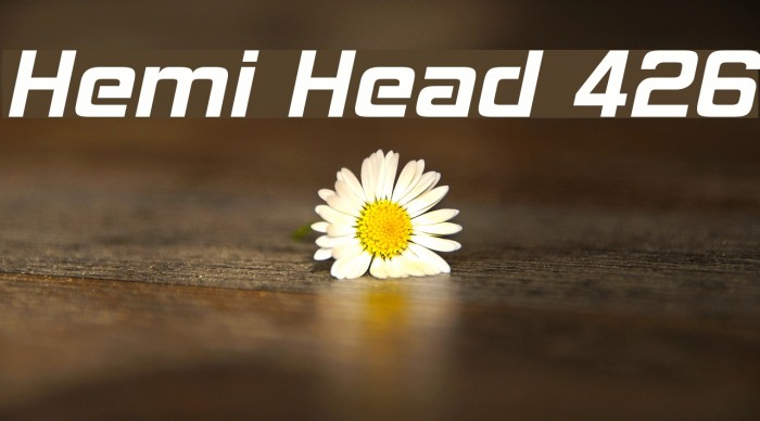 Hemi Head 426 Font examples