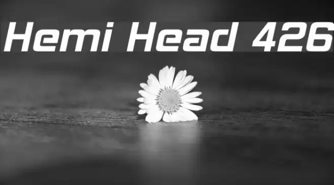 Hemi Head 426 Font examples