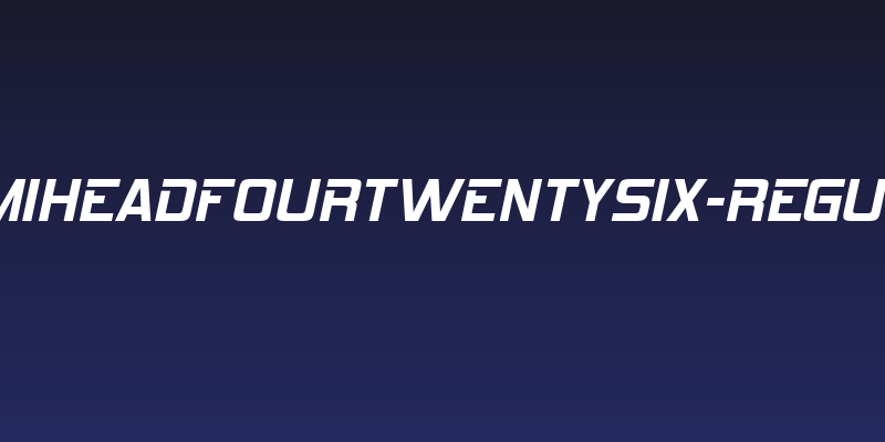 HemiHeadFourTwentySix-Regular Social Header