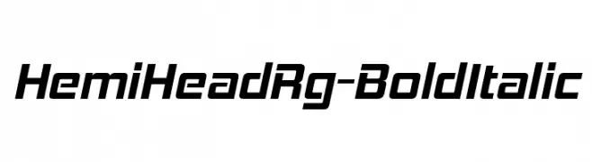 HemiHeadRg-BoldItalic  Fuentes Gratis Descargar
