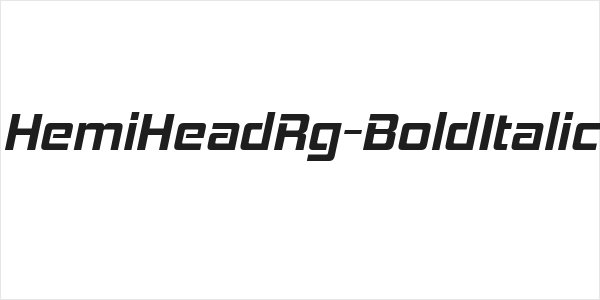 HemiHeadRg-BoldItalic Logo
