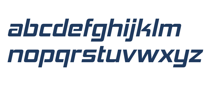 HemiHeadRg-BoldItalic Lowercase