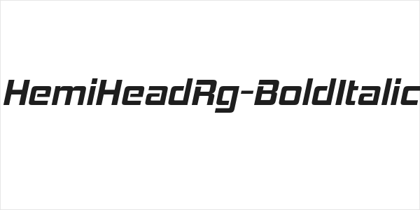 HemiHeadRg-BoldItalic Logo