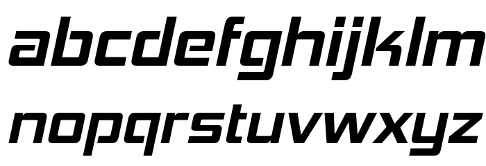 HemiHeadRg-BoldItalic Font LOWERCASE