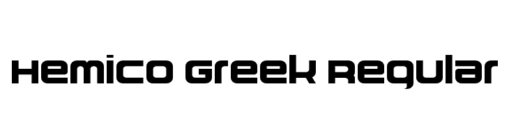 Hemico Greek Regular Polices