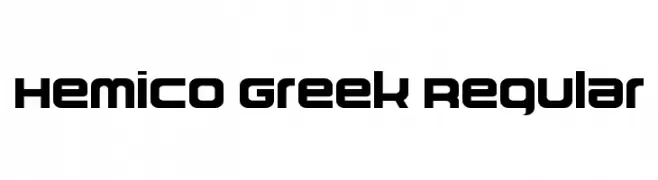 Hemico Greek Regular  Free Fonts Download
