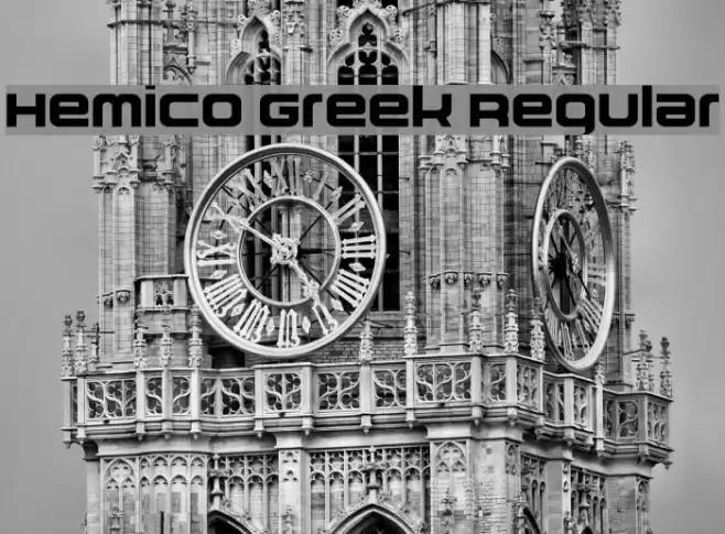 Hemico Greek Regular Polices examples