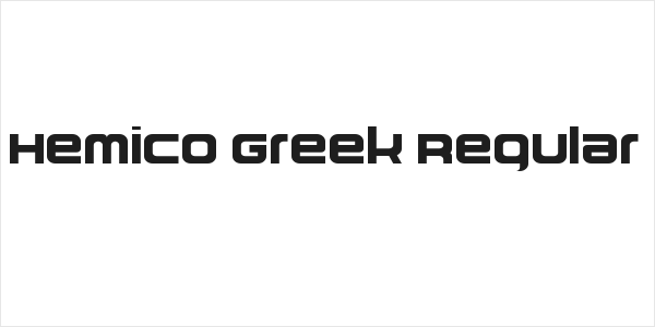 Hemico Greek Regular Logo