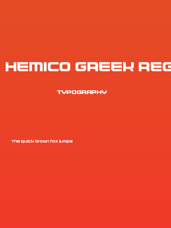 Hemico Greek Regular Poster