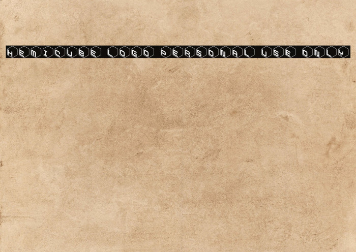 Hemicube Logo PERSONAL USE ONLY Example 1