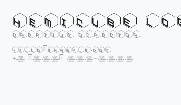 Hemicube Logo PERSONAL USE ONLY Business Card
