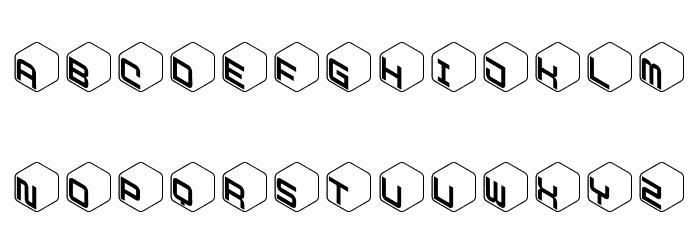 Hemicube Logo PERSONAL USE ONLY Font LOWERCASE