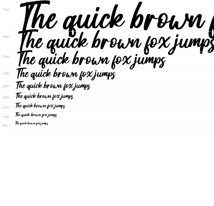 Hemilton Italic Waterfall