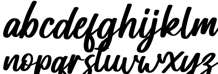 Hemilton Italic Font LOWERCASE