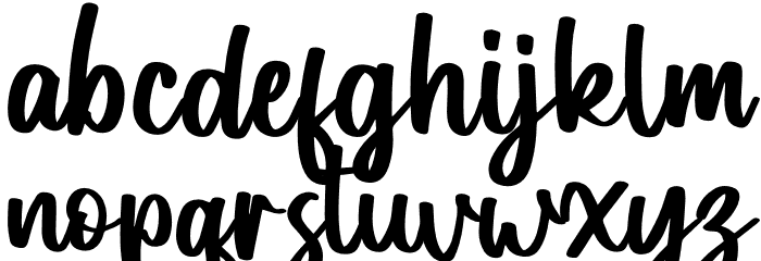 Hemilton Font LOWERCASE