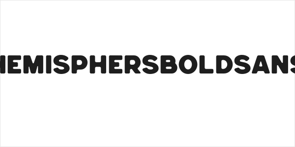 HemisphersBoldSans Logo