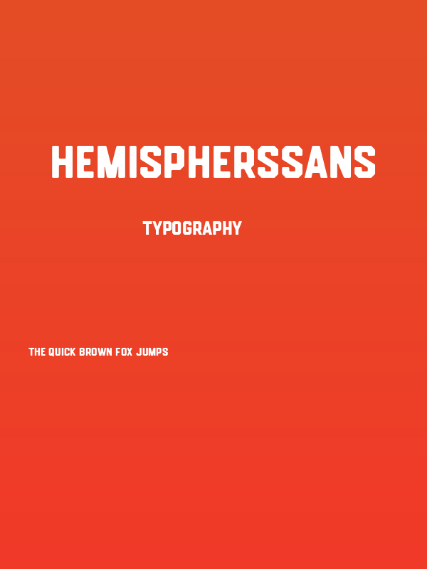 HemisphersSans Poster