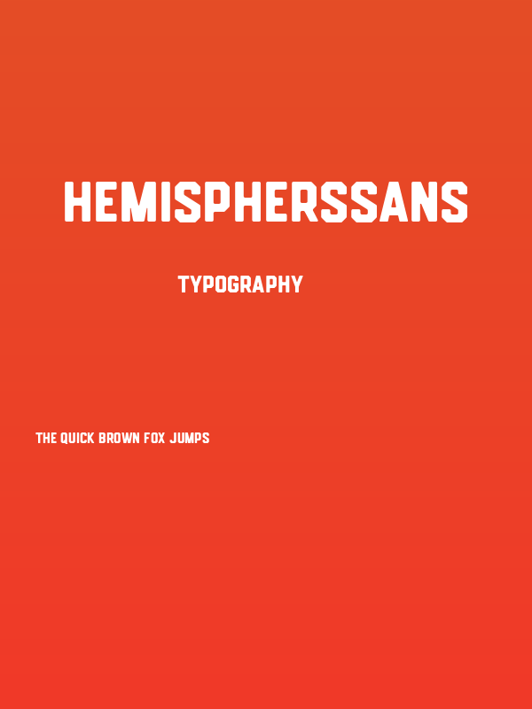 HemisphersSans Poster