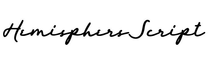 HemisphersScript  नि: शुल्क फ़ॉन्ट्स डाउनलोड