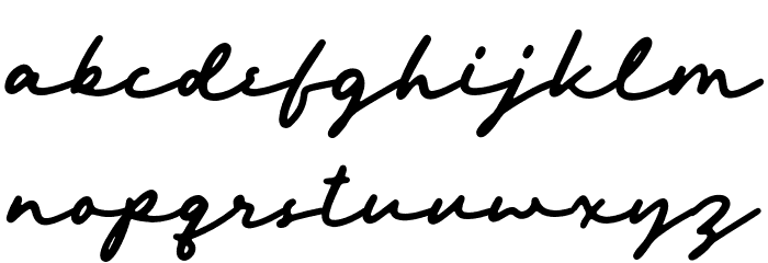 HemisphersScript Font LOWERCASE