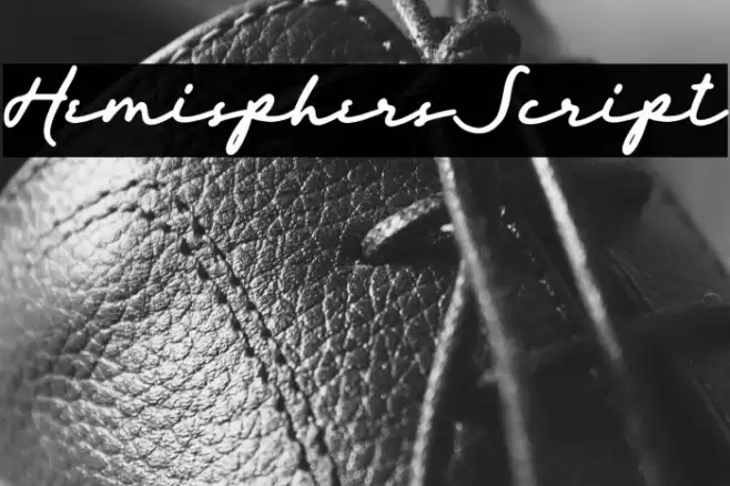HemisphersScript Font examples