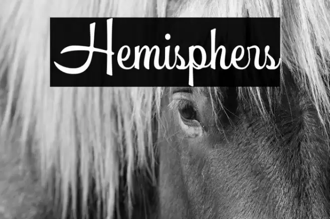 Hemisphers Font examples