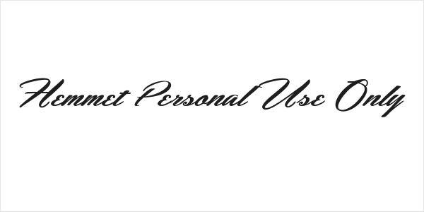 Hemmet Personal Use Only Logo