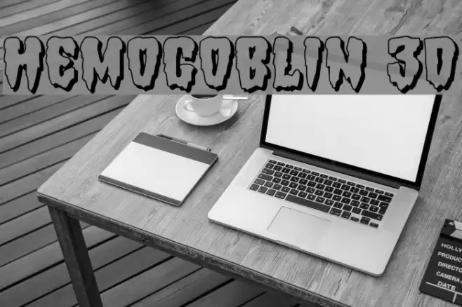 Hemogoblin 3D Font examples