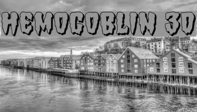 Hemogoblin 3D Font examples